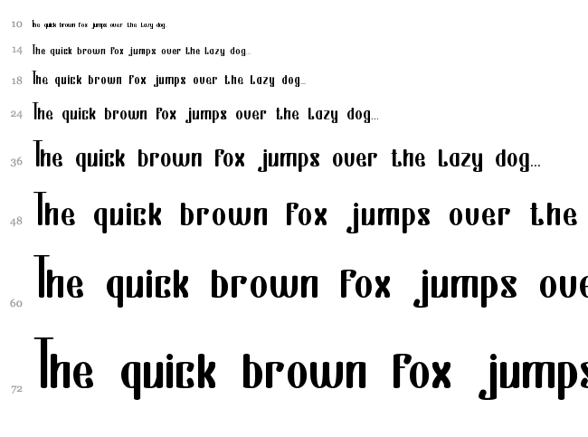 Everything is a test font waterfall
